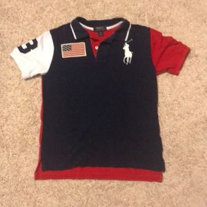 Boys barely worn authentic polo shirt